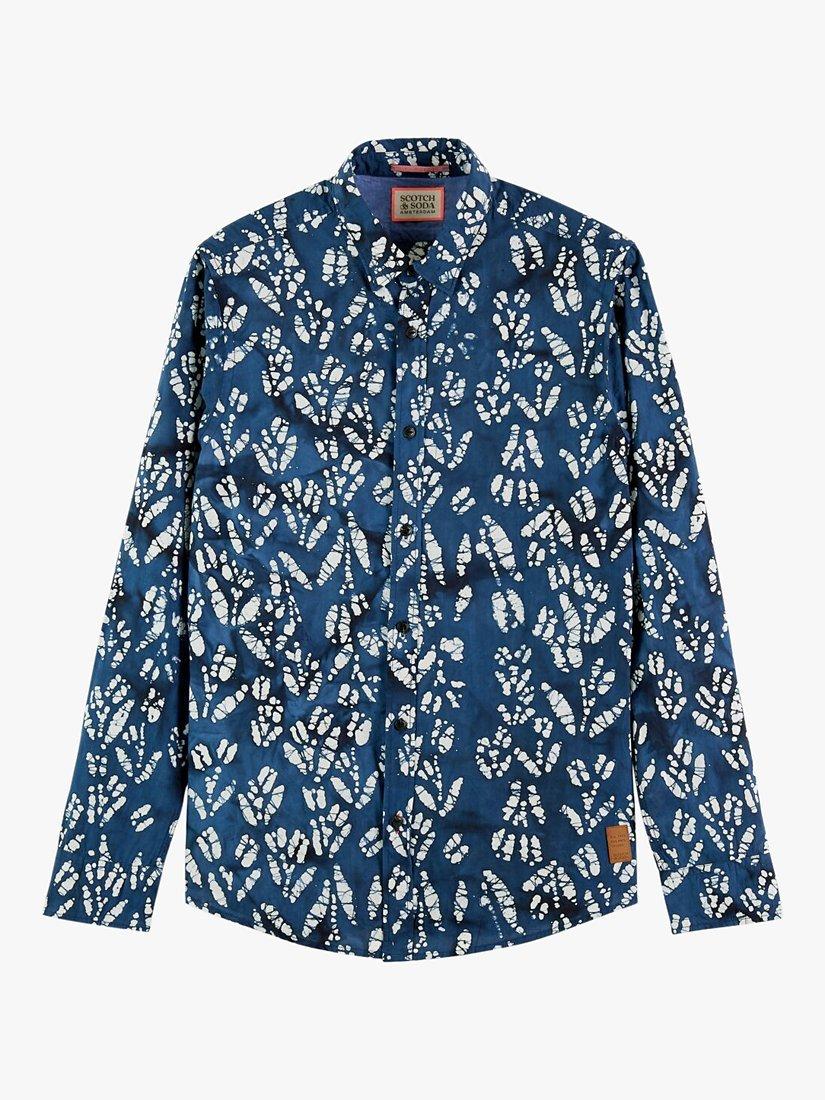 Scotch & Soda Printed Poplin Slim Fit Shirt, 0221 - Combo E, S