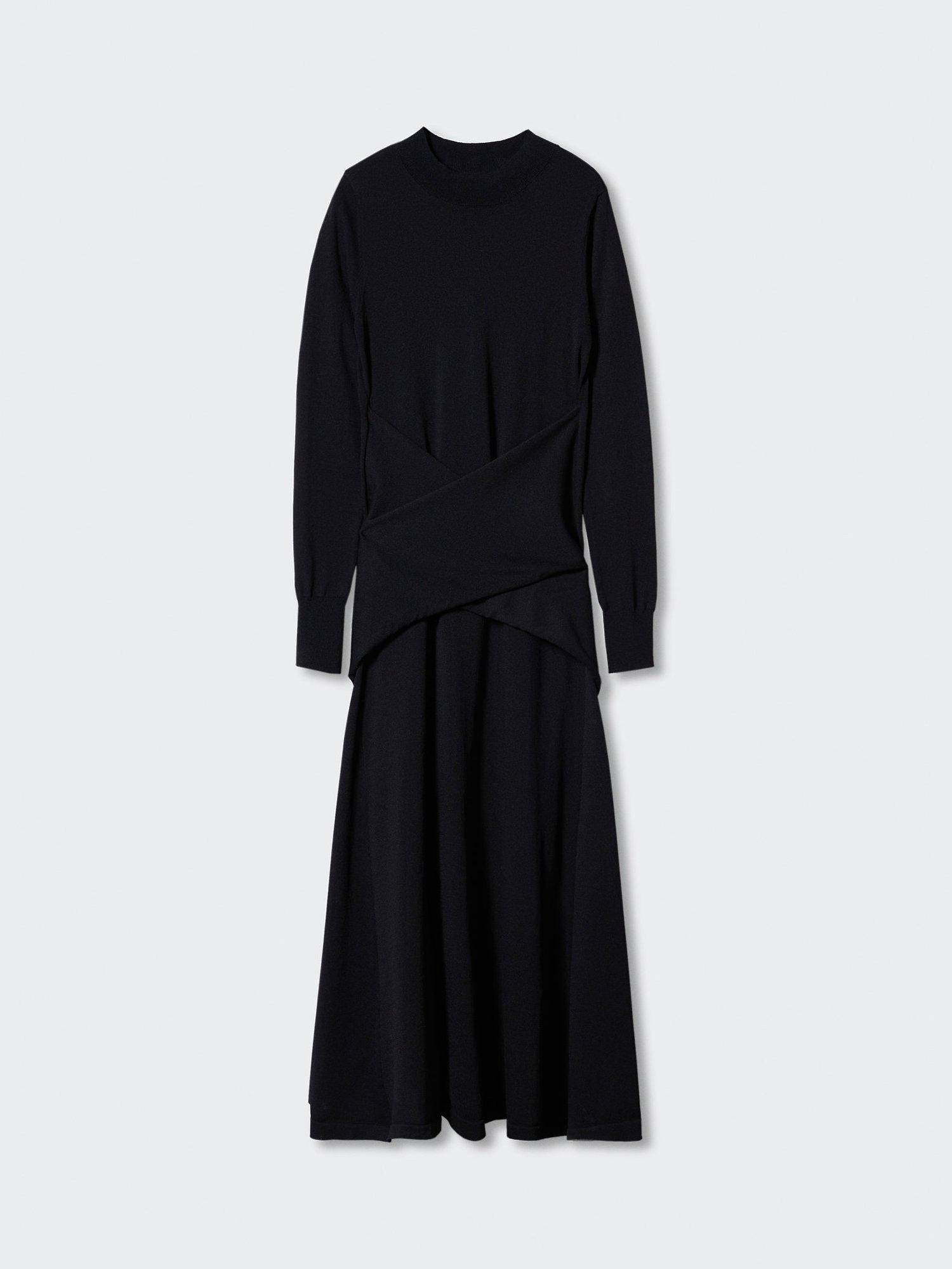 Mango Becky Knot Midi Dress