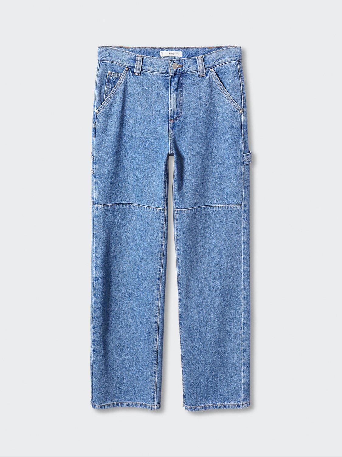 Mango Kyomi Cargo Jeans, Blue