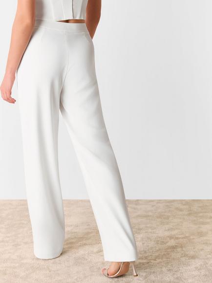 Whistles Annie Wedding Trousers, Ivory - view 2, Ivory
