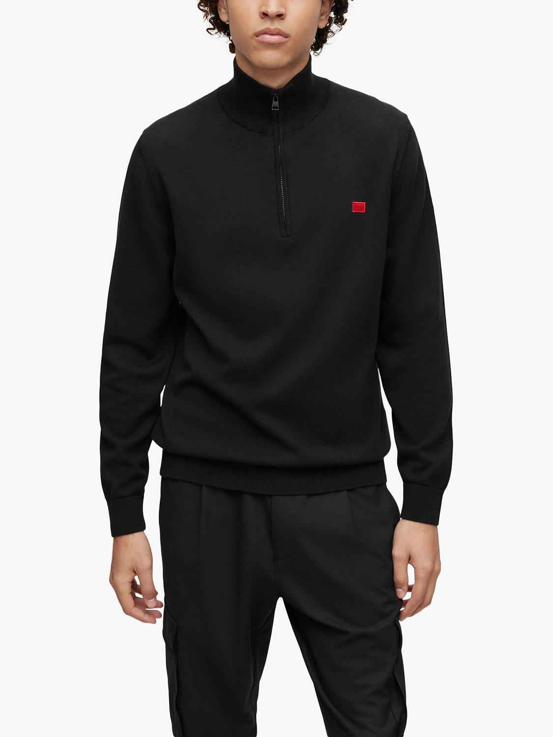 BOSS San Quintus Zipped Jumper, Black