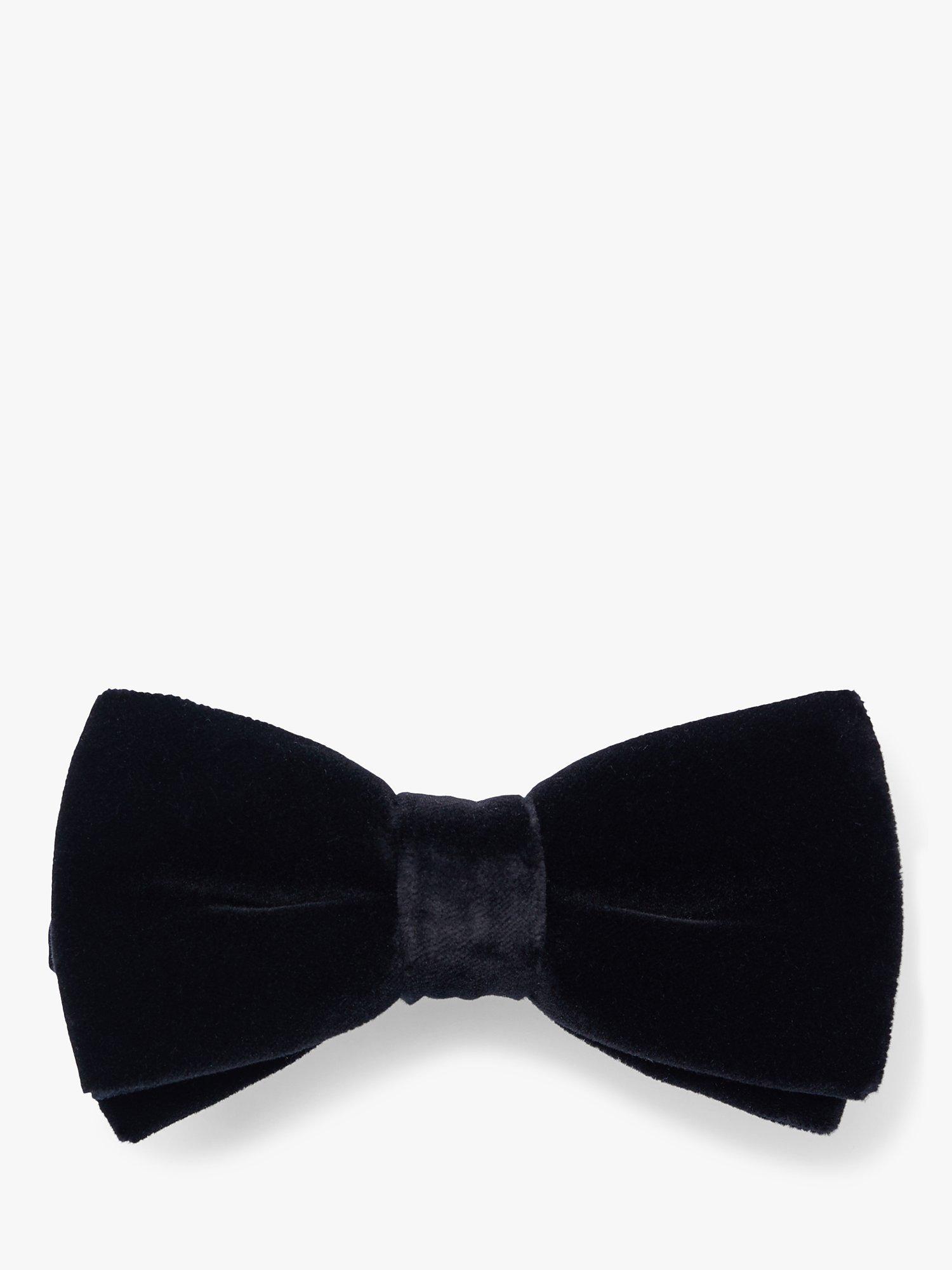 HUGO BOSS Velvet Bow Tie, Black, One Size