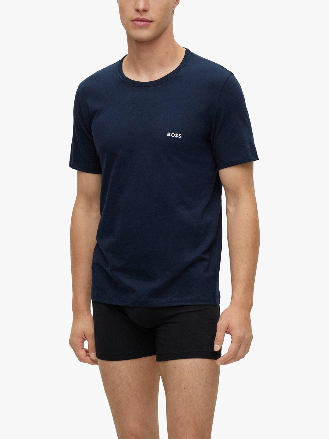 BOSS Cotton Crew Neck Lounge T-Shirt, Pack of 2, Open Miscellaneous