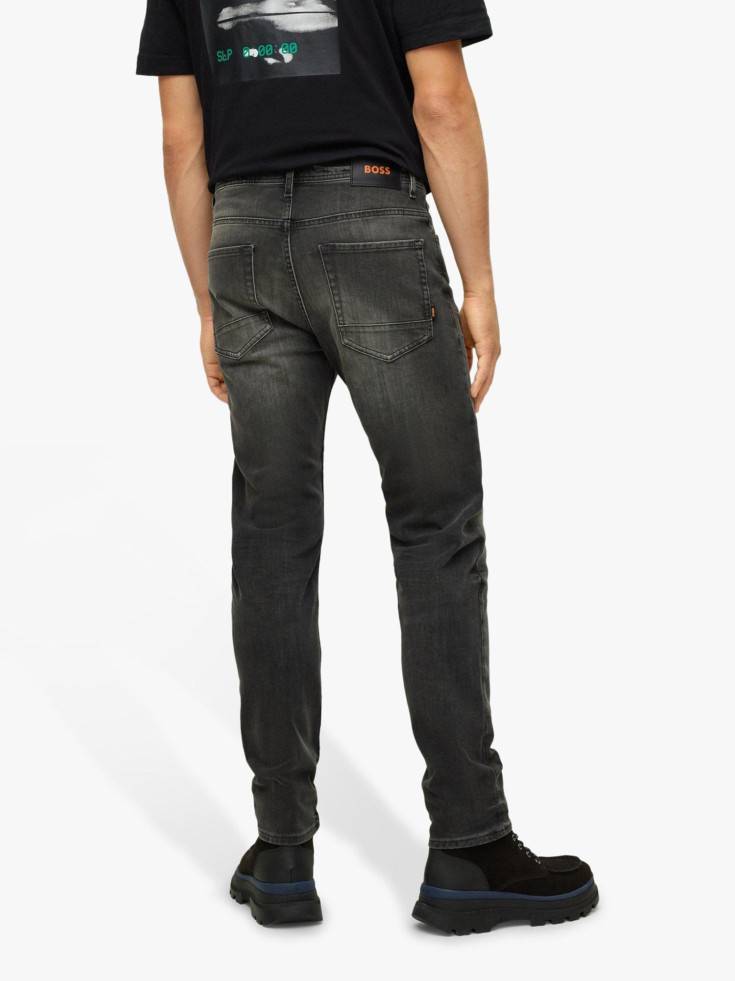 Product image 2 of 6, which shows BOSS Schino Taber Tapered Chinos, Black, 40L