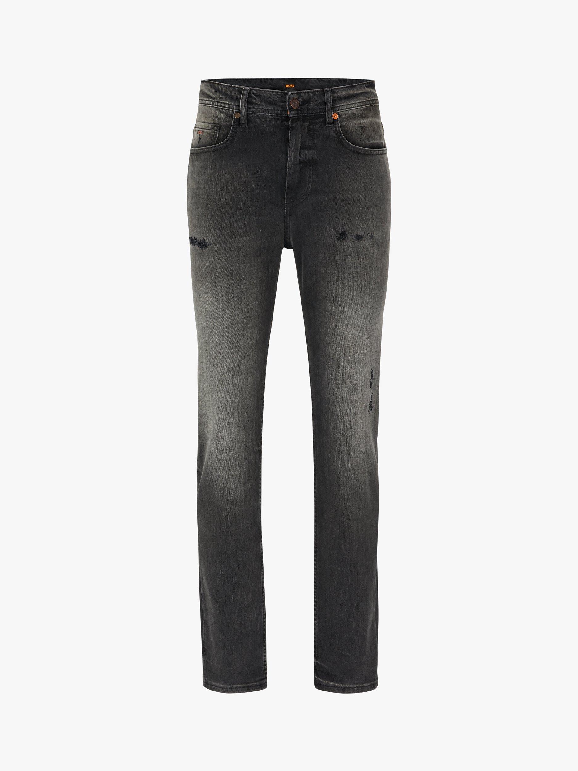 Product image 4 of 6, which shows BOSS Schino Taber Tapered Chinos, Black, 40L
