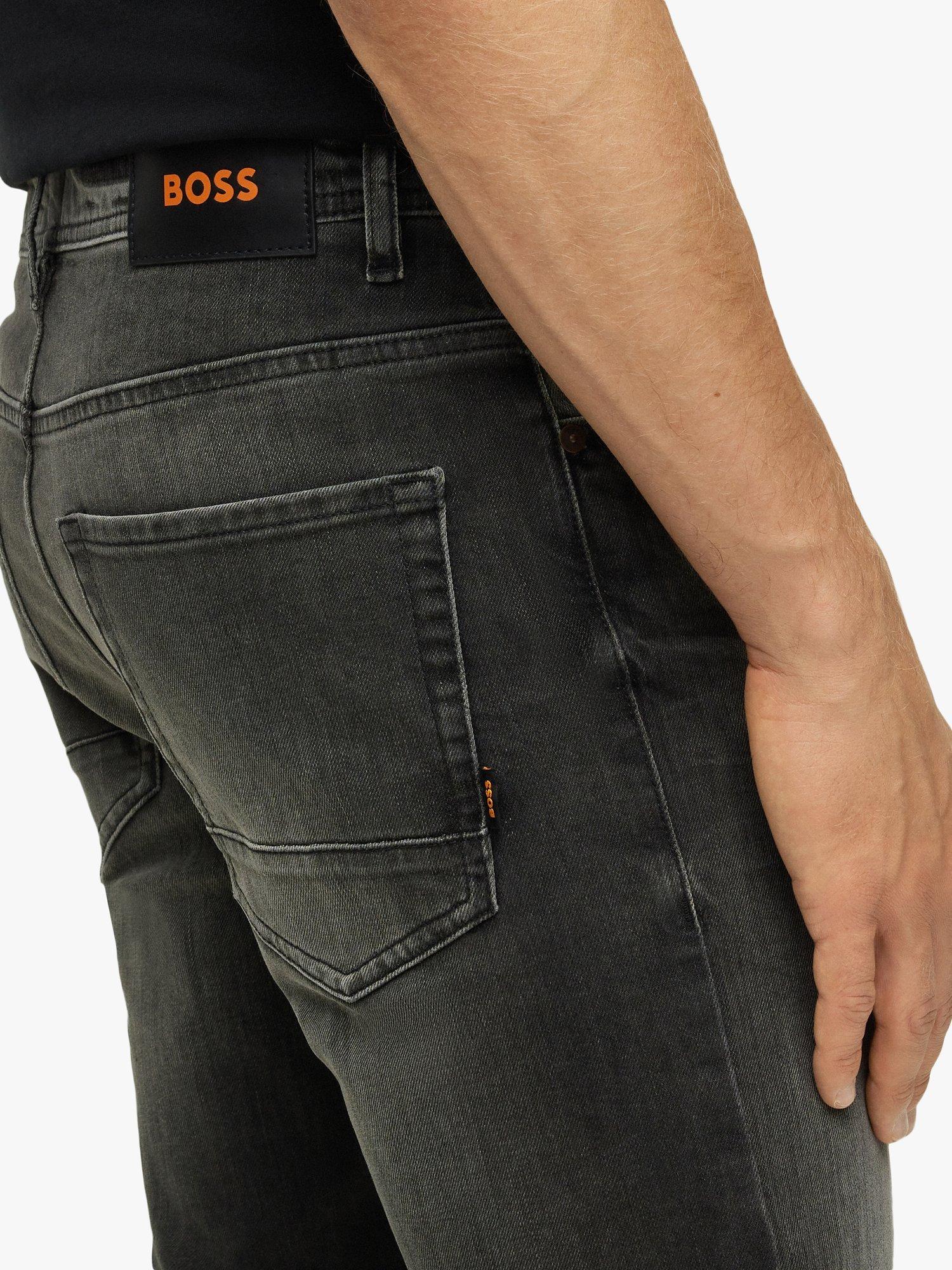 Product image 5 of 6, which shows BOSS Schino Taber Tapered Chinos, Black, 40L