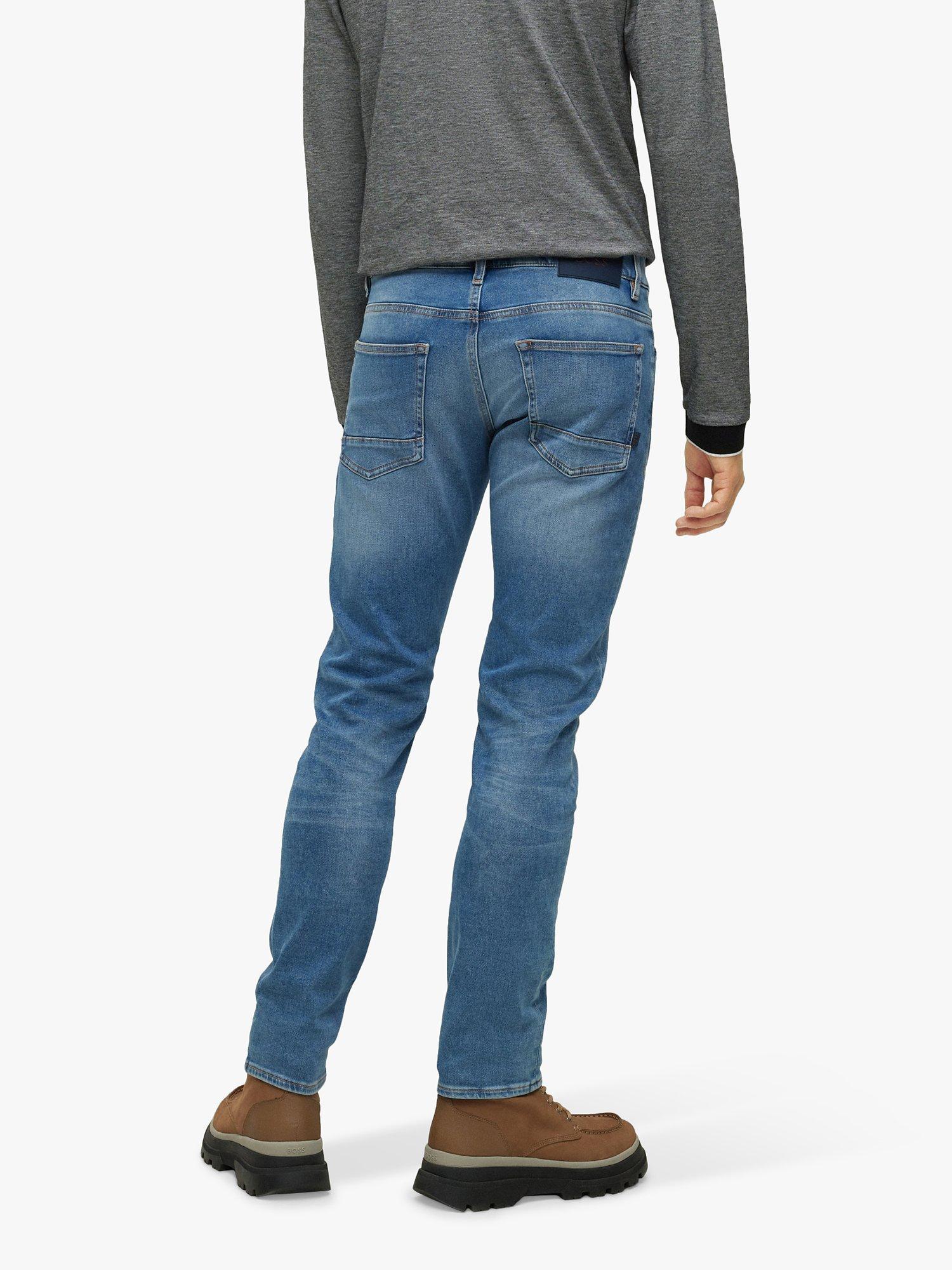 Product image 2 of 6, which shows HUGO BOSS Delaware Slim Fit Jeans, Medium Blue, 33S