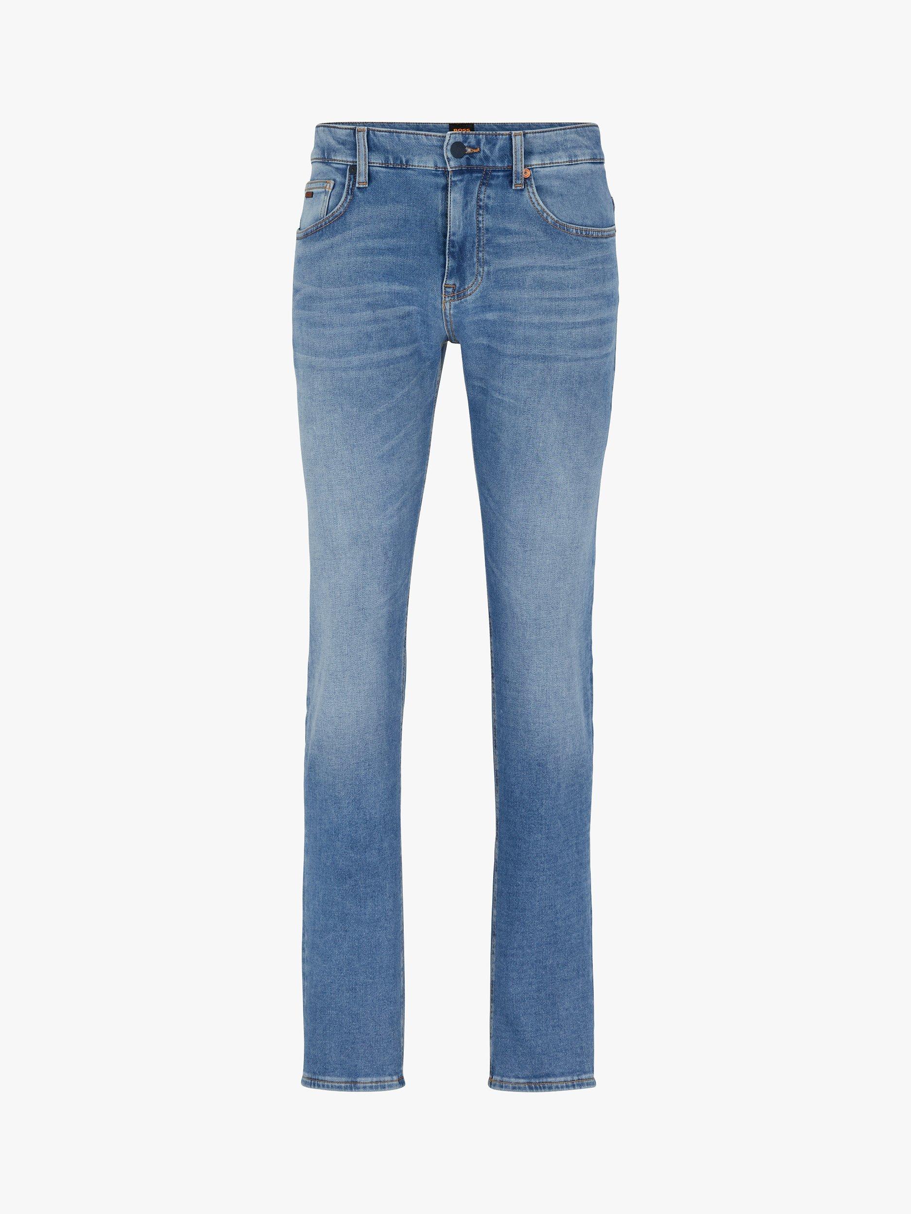 Product image 4 of 6, which shows HUGO BOSS Delaware Slim Fit Jeans, Medium Blue, 33S