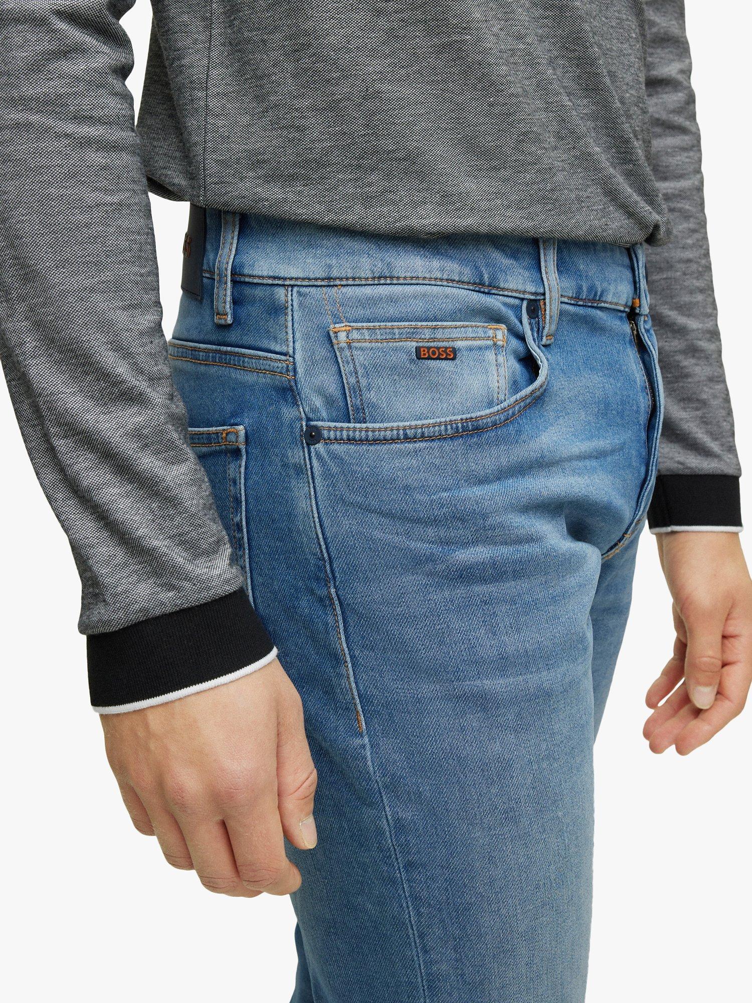 Product image 5 of 6, which shows HUGO BOSS Delaware Slim Fit Jeans, Medium Blue, 33S
