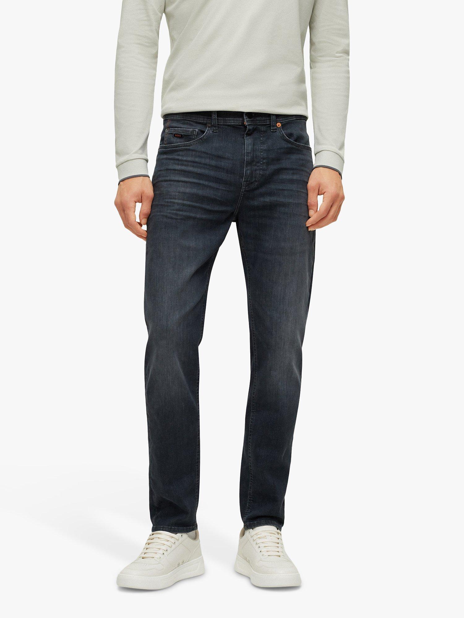 Product image 1 of 5, which shows BOSS Tapered Fit Jeans, Medium Grey, 31L