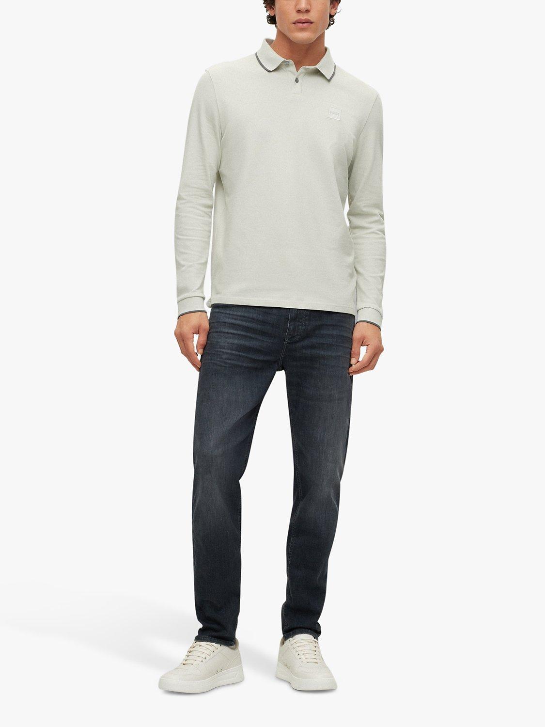 Product image 3 of 5, which shows BOSS Tapered Fit Jeans, Medium Grey, 31L