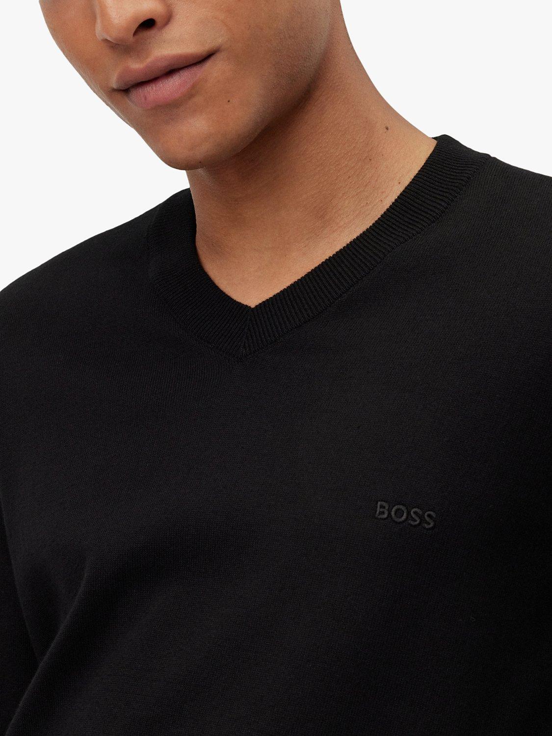 Product image 5 of 5, which shows BOSS Pacello V-Neck Jumper, Black, L