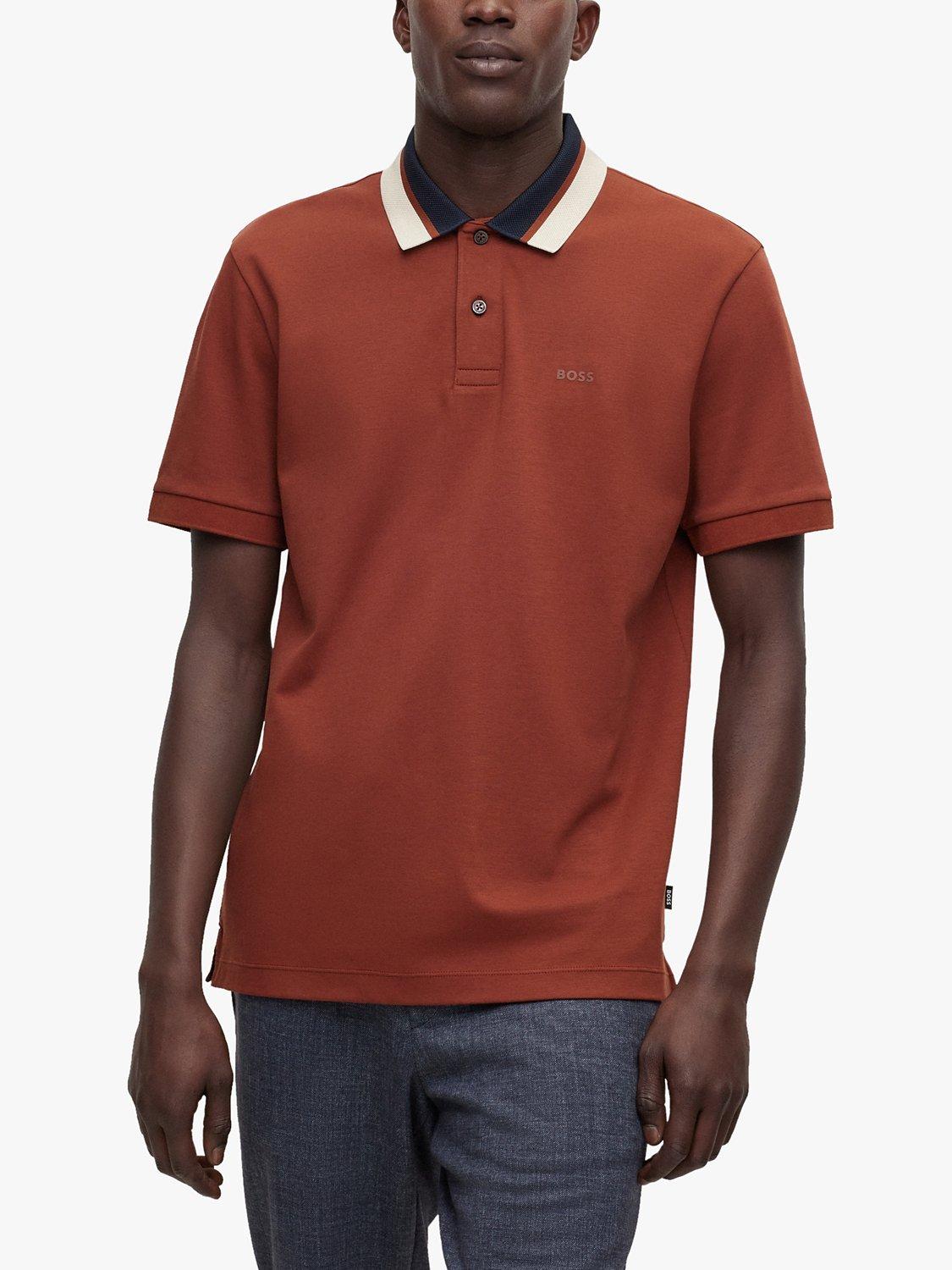 Product image 1 of 5, which shows BOSS Parlay 173 Polo Shirt, Medium Brown, XXXL