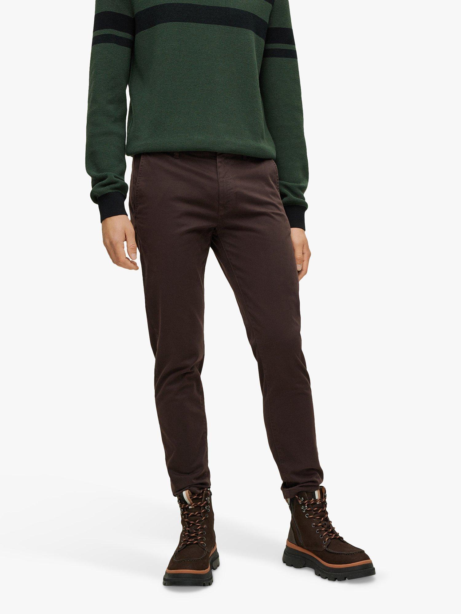 BOSS Schino Taber Slim Chinos, Dark Brown
