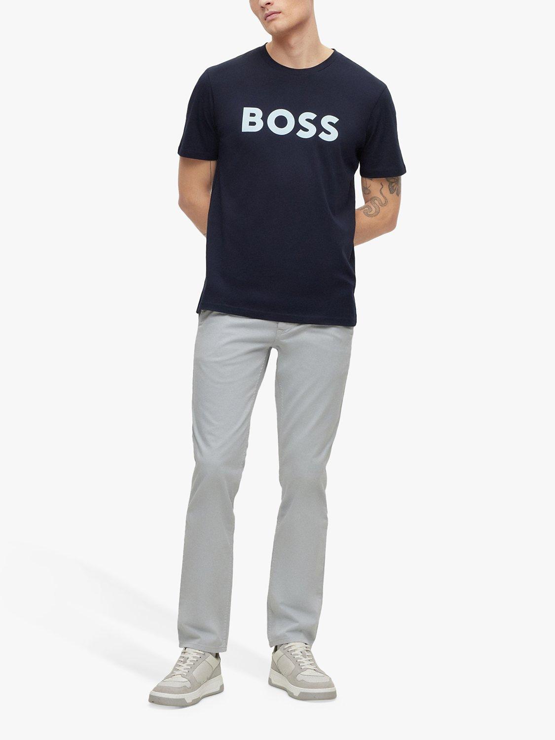 Product image 3 of 5, which shows BOSS Thinking 1 Tee, Dark Blue, S