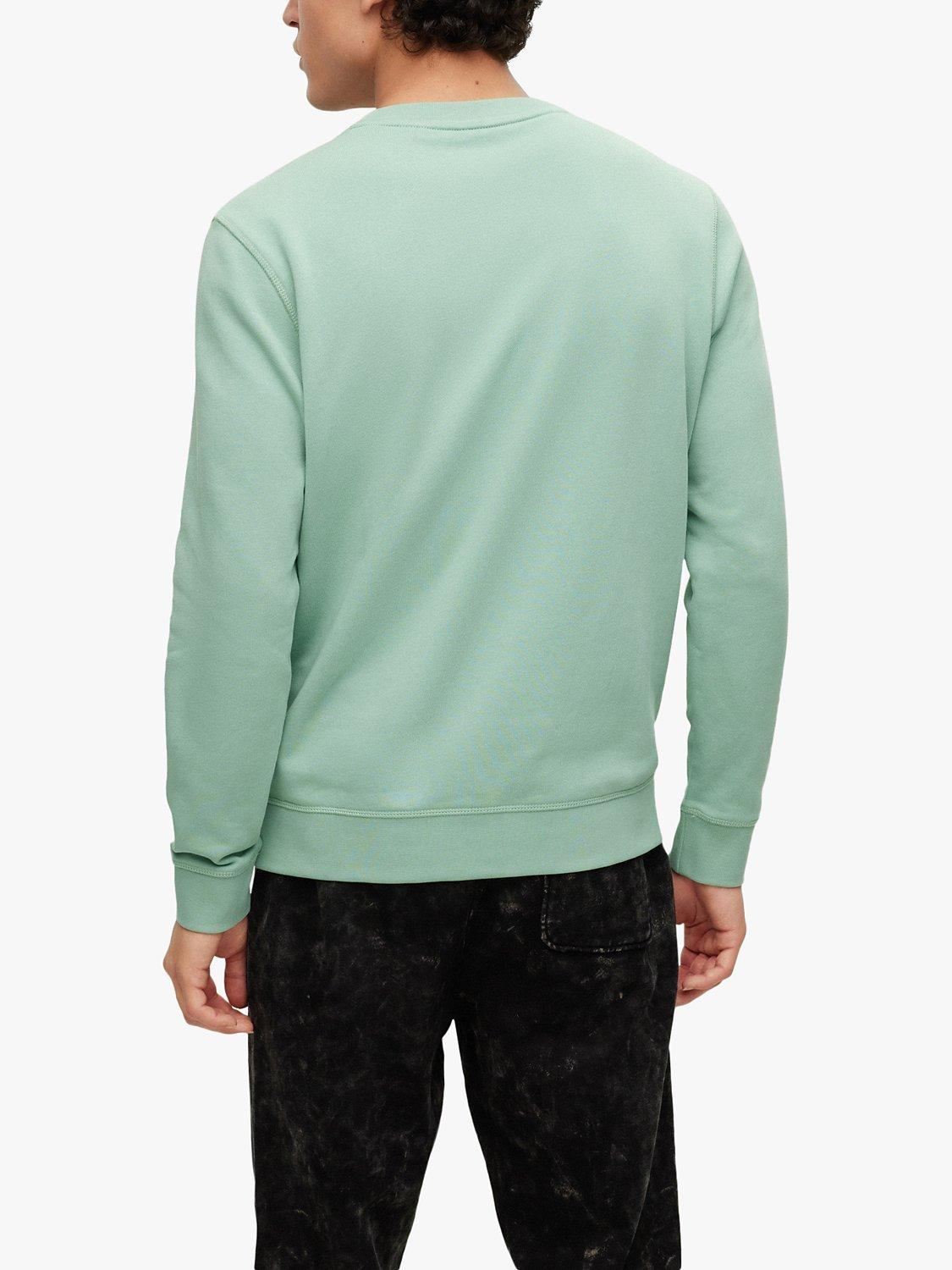 Product image 2 of 4, which shows BOSS Westart French Terry Sweatshirt, Pastel Green, S