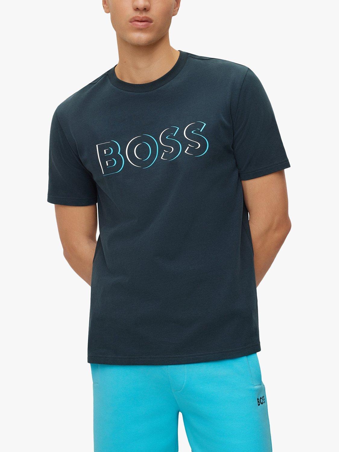 BOSS Logo T-Shirt, Dark Blue, Dark Blue