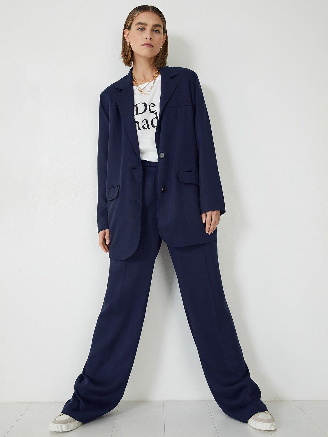 HUSH Emelia Single Breasted Blazer, Navy