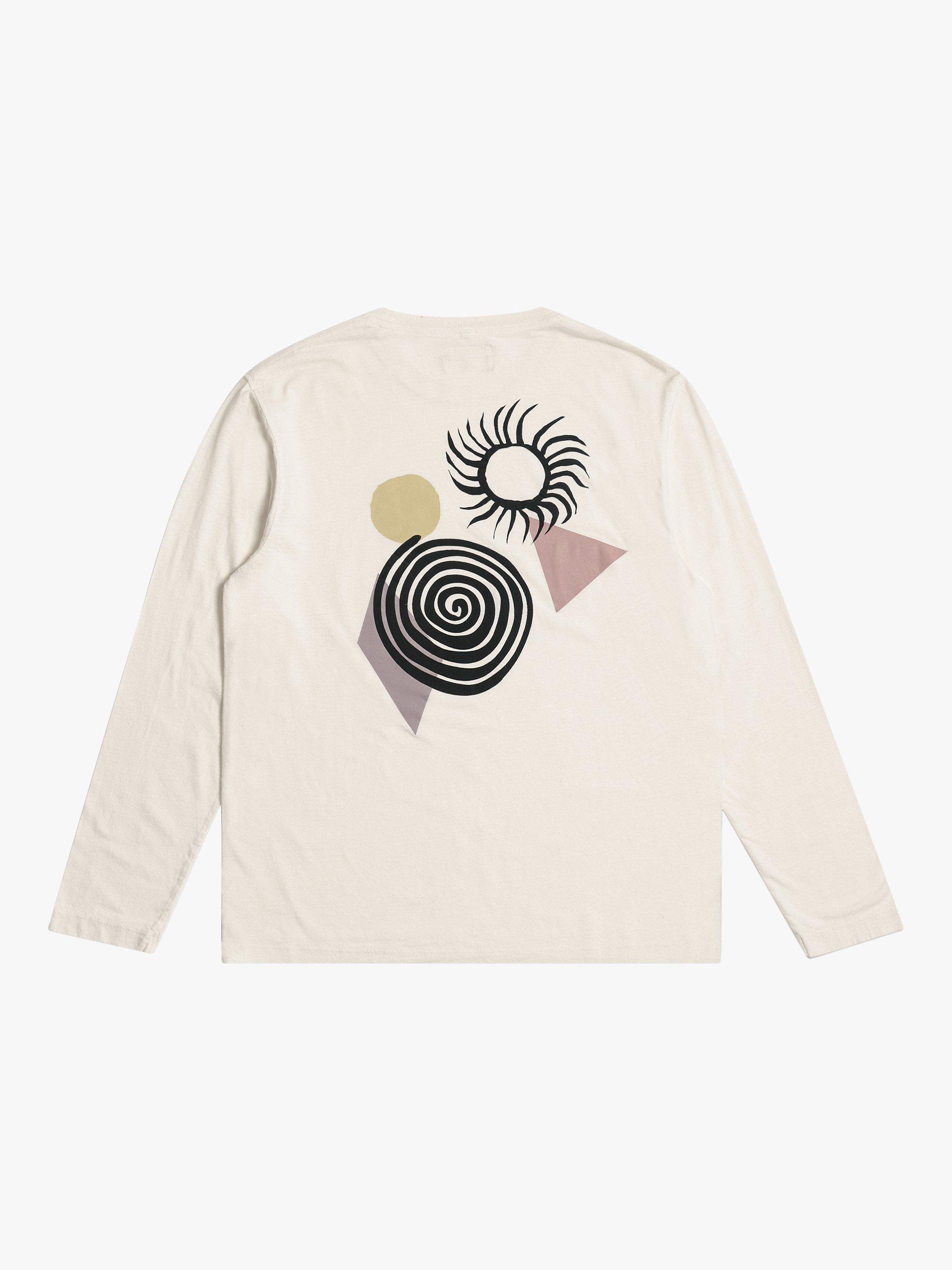 Far Afield Graphic Shapes Long Sleeve T-Shirt, Print Shapes White, L