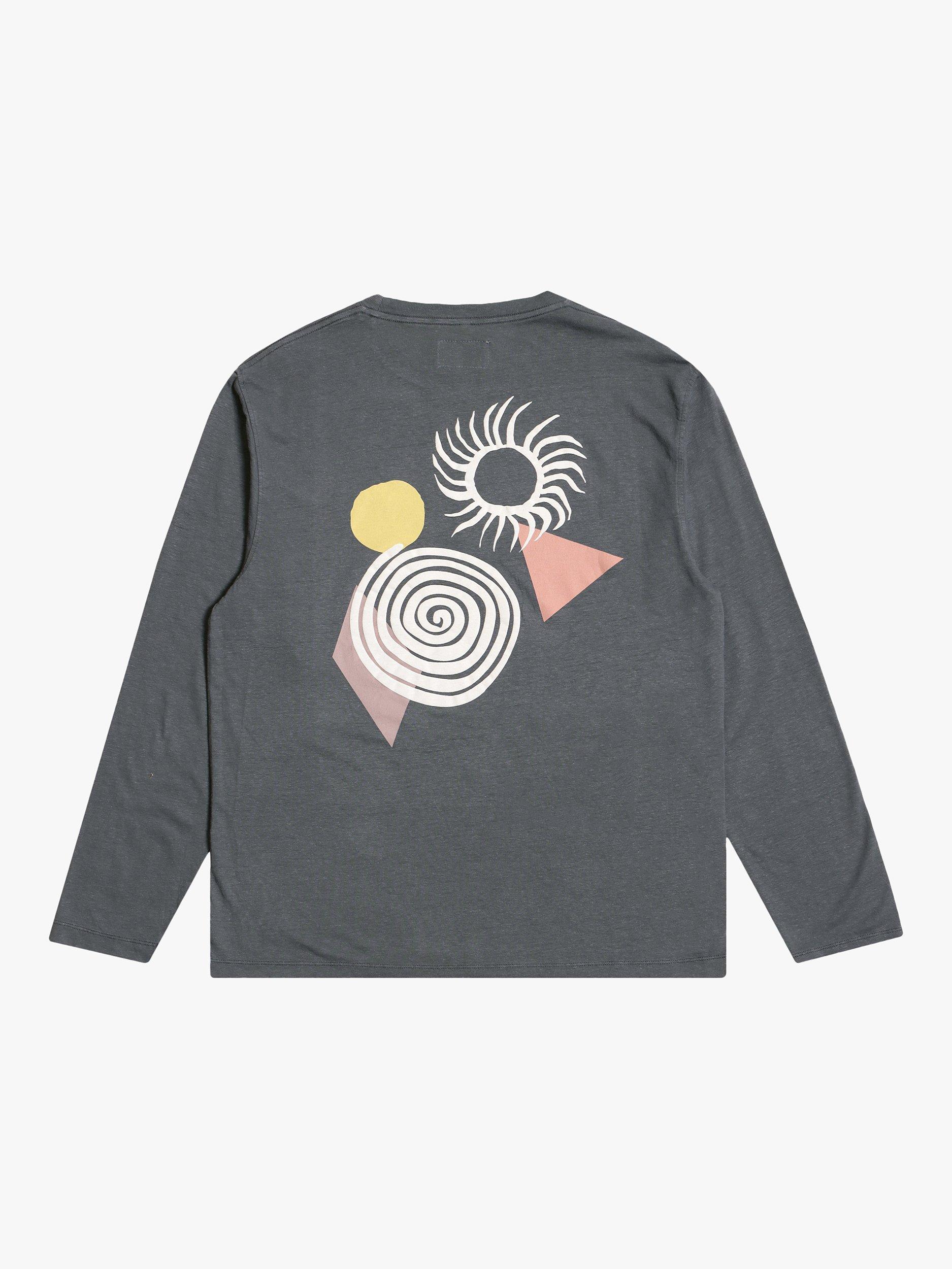 Far Afield Graphic Shapes Long Sleeve T-Shirt, Shapes Blue, XXL