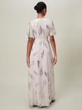 Phase Eight Larah Silk Blend Feather Print Maxi Dress