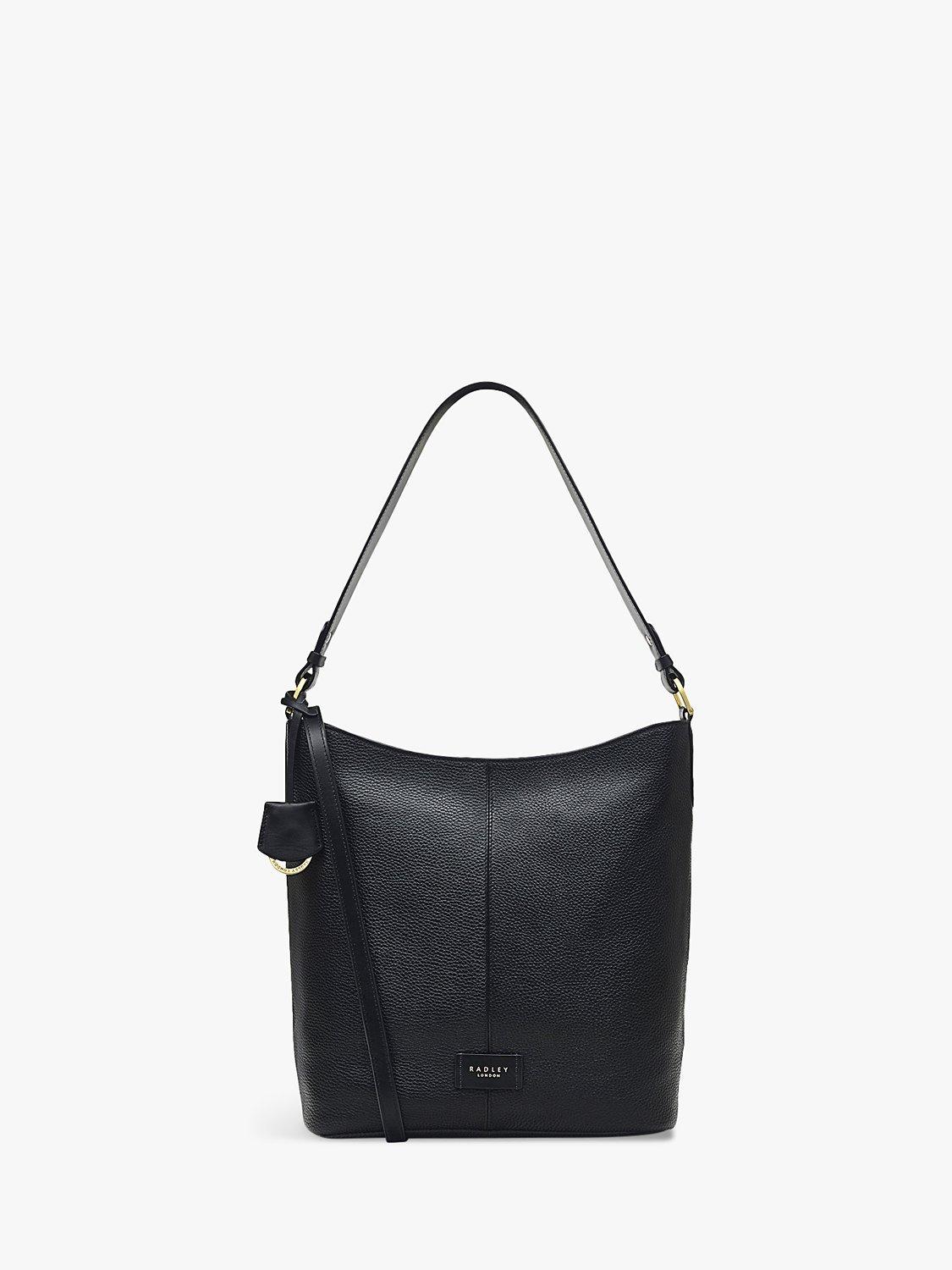 Radley Southwark Lane Leather Large Zip Top Shoulder Bag, Black