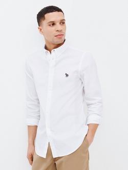 PS Paul Smith Tailored Fit Zebra Badge Shirt, Whites