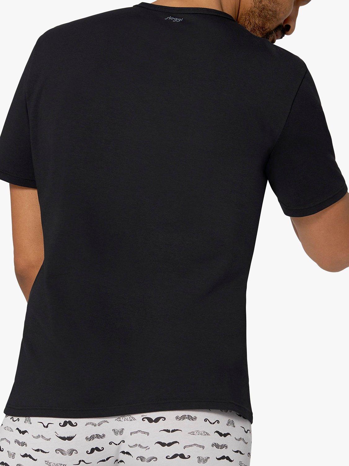 Product image 2 of 3, which shows sloggi GO Jersey Short Sleeve Lounge T-Shirt, Black, M