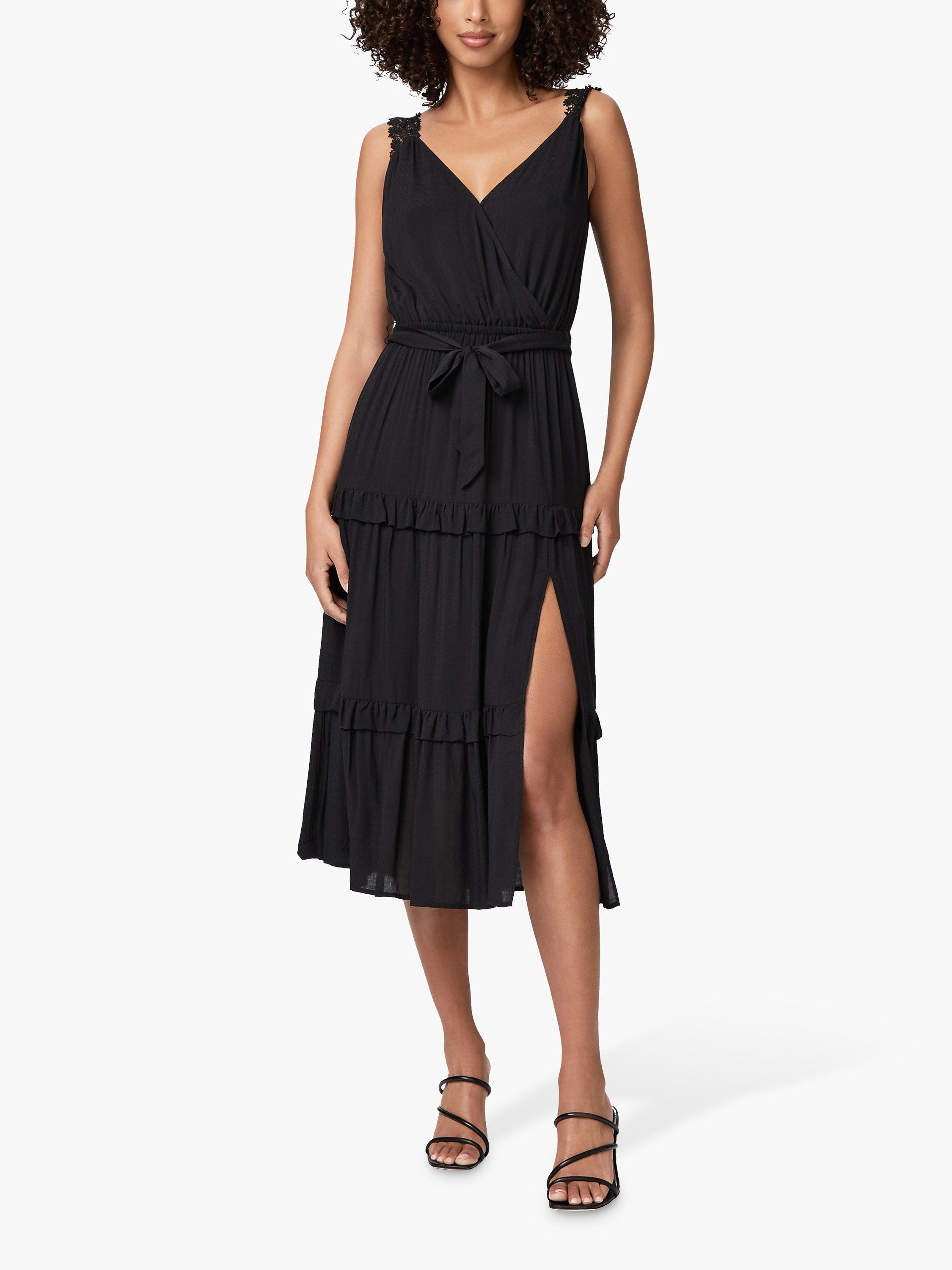 PAIGE Riviera Tiered Sun Dress, Black
