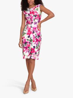 Alie Street Pippa Shift Dress, Fuschia Florals, Fuchsia Florals