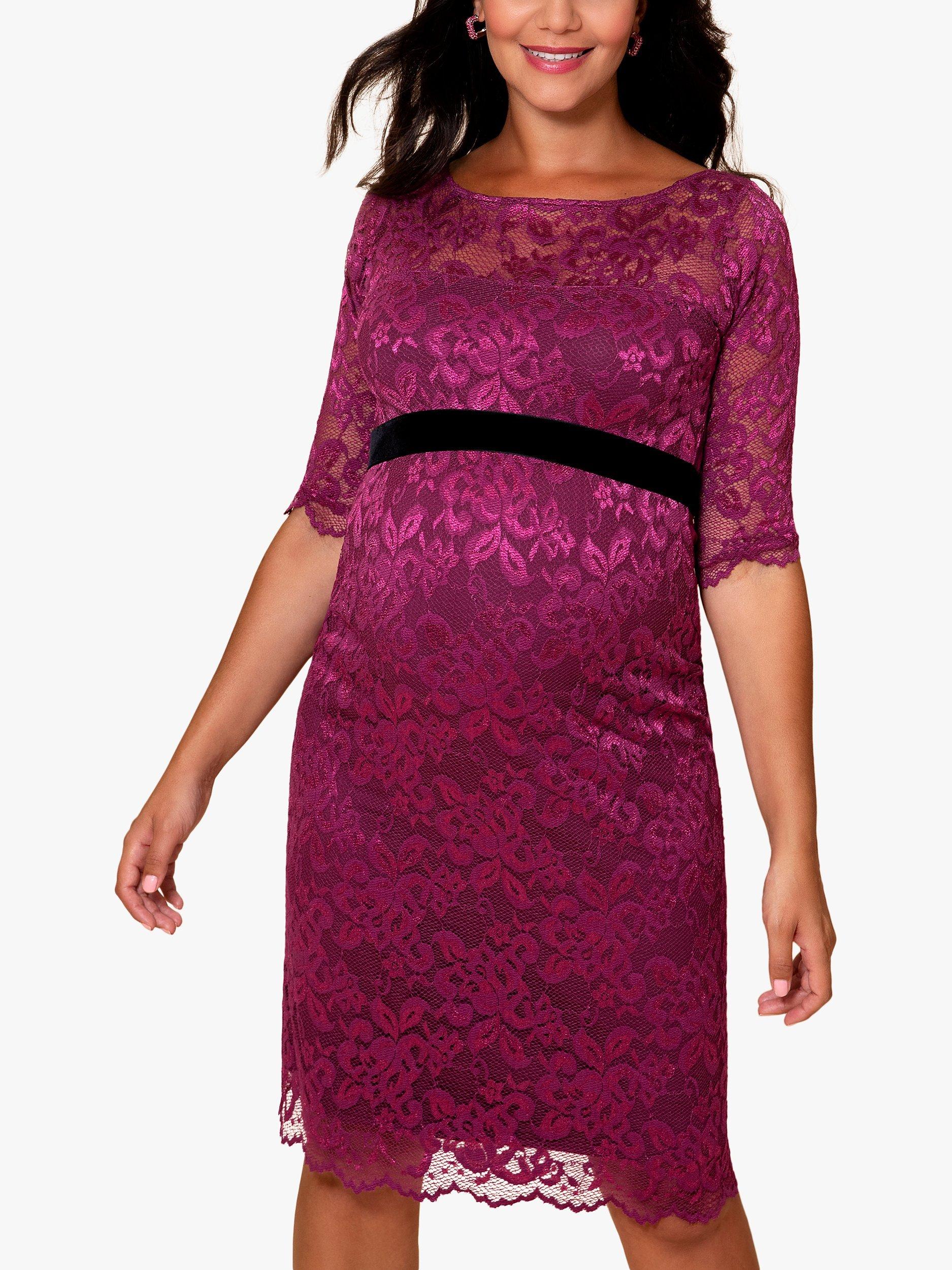 Tiffany Rose Amelia Lace Maternity Dress Orchid Pink