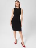 Hobbs Petite Mel Shift Dress, Black