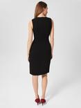 Hobbs Petite Mel Shift Dress, Black