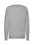 Tommy Hilfiger Organic Cotton Crew Neck Jumper, Medium Grey Heather