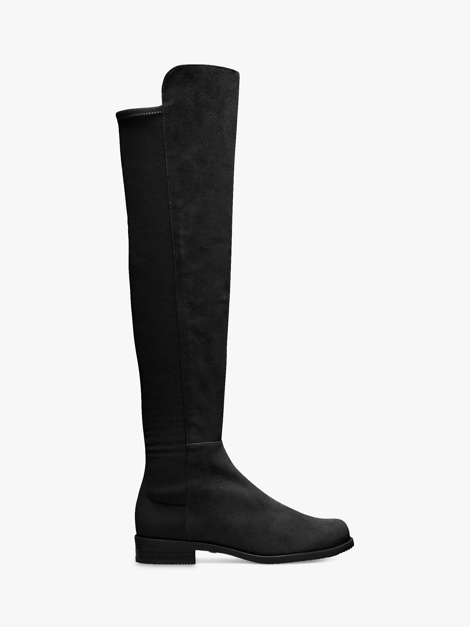 Black suede boots long online