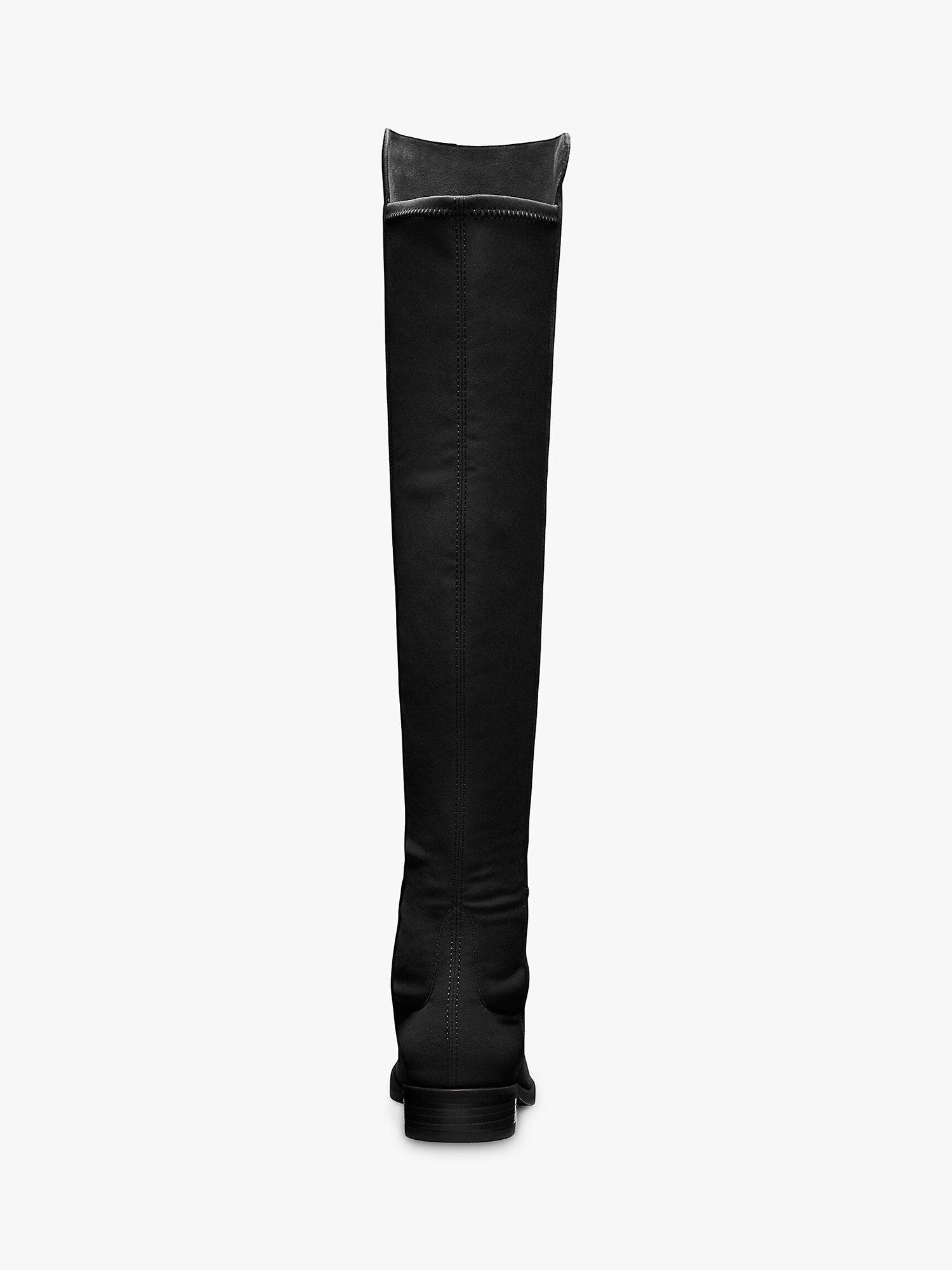 Product image 8 of 9, which shows Stuart Weitzman 5050 Suede Long Knee Boots, Black, 4