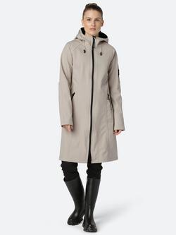 Ilse Jacobsen Hornbæk Breathable Water Repellent Raglan Sleeve Raincoat, Chateau Grey, Chateau Grey
