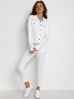 KAFFE Zelina Denim Jacket, Chalk