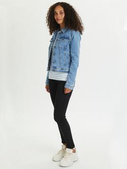 KAFFE Vicky Denim Jacket, Light Blue Wash