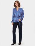 Saint Tropez Stella Tie Front Long Sleeve Shirt