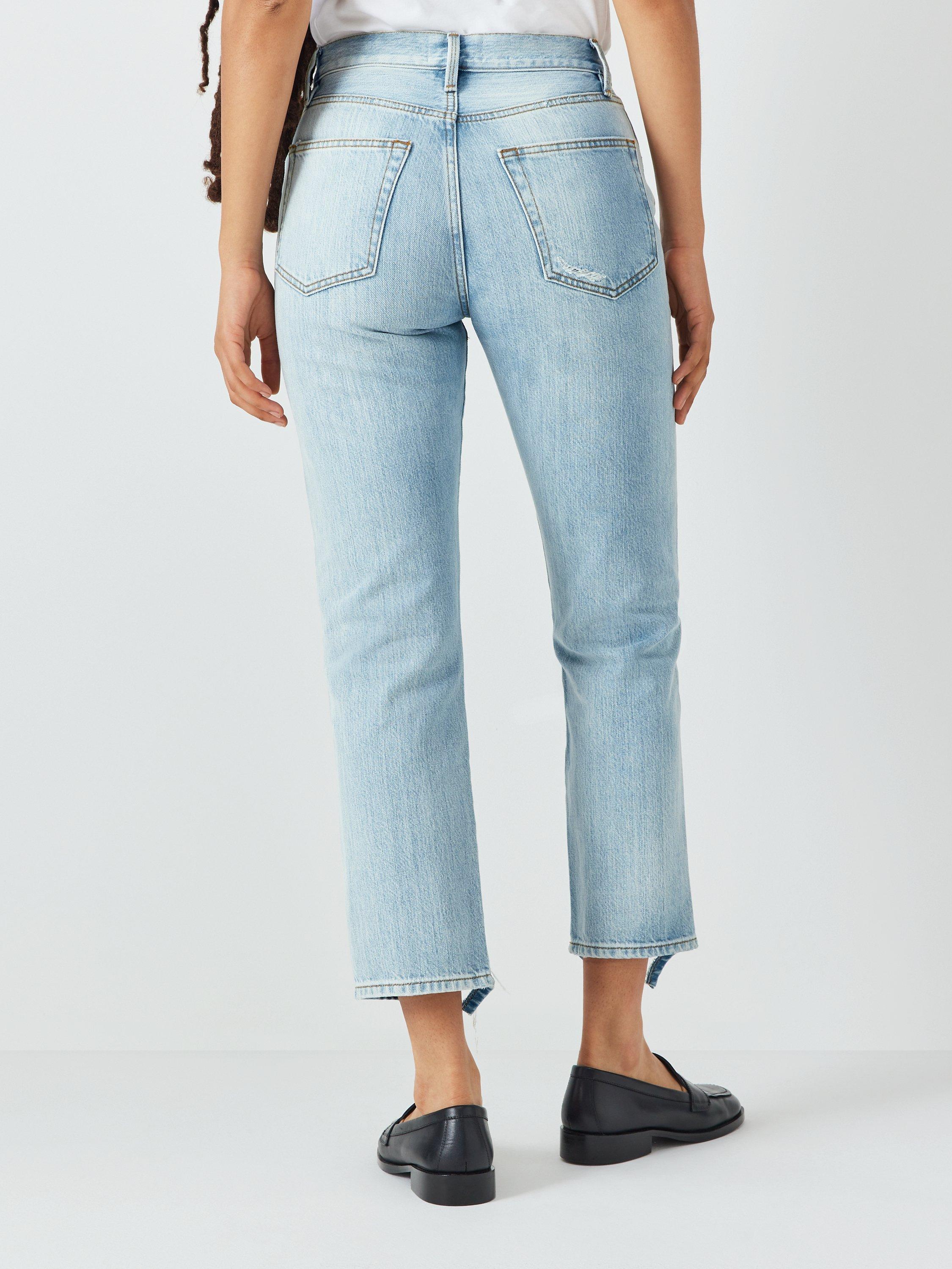 Product image 2 of 7, which shows FRAME Le Original High Rise Cropped Jeans, Clash, 30