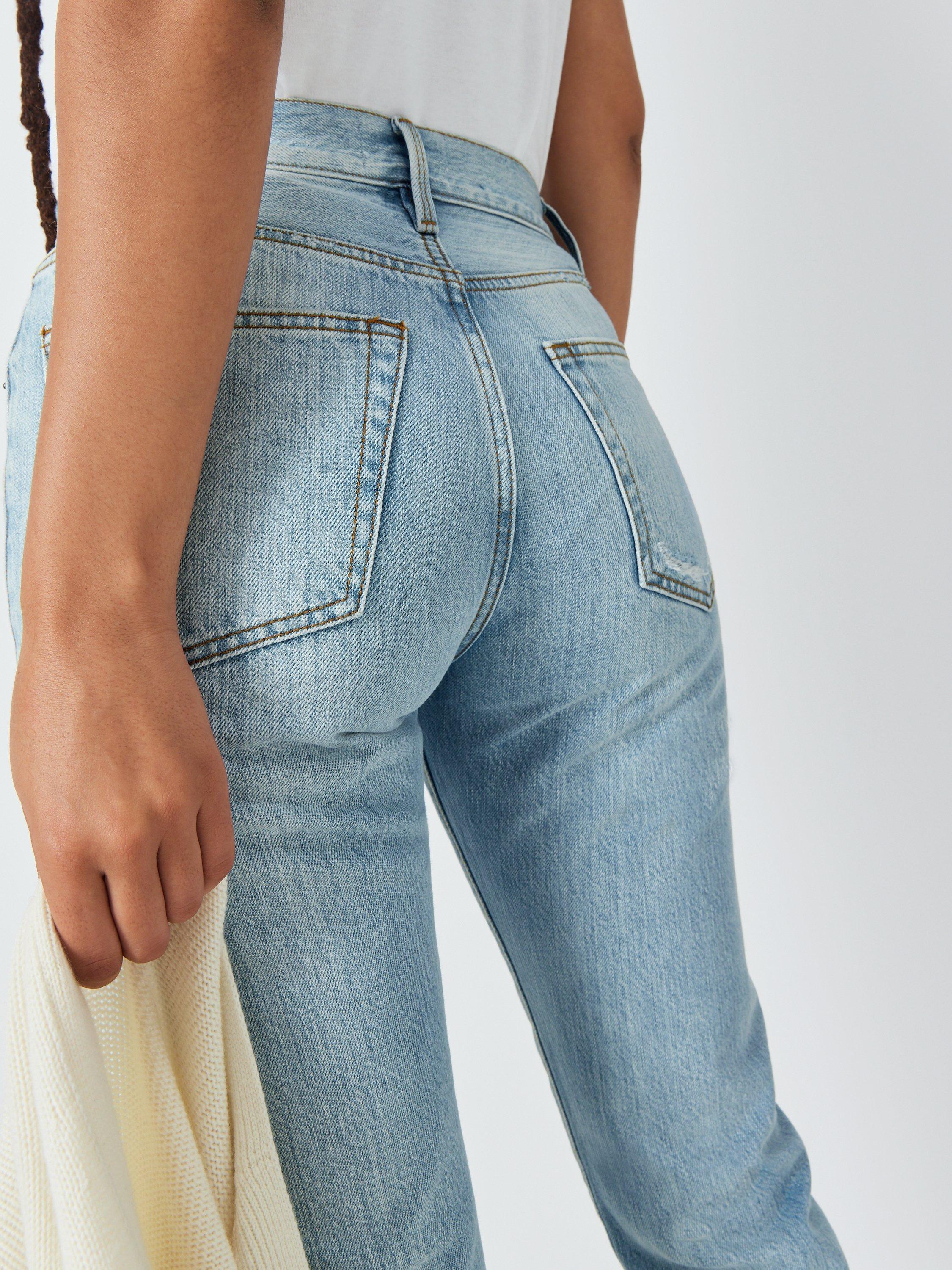 Product image 6 of 7, which shows FRAME Le Original High Rise Cropped Jeans, Clash, 30