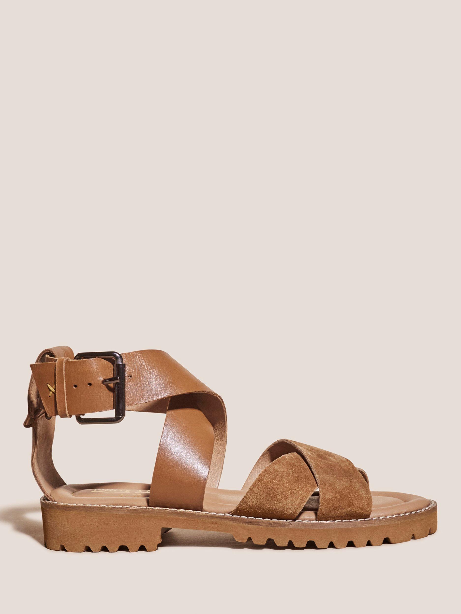 White Stuff Chunky Leather Sandals, Tan