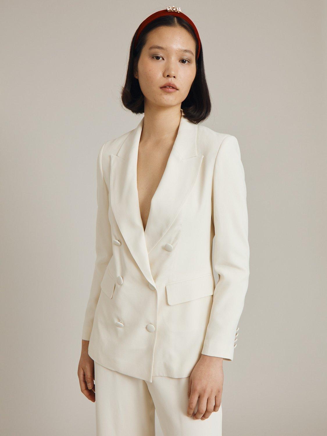 Ghost Viola Wedding Suit Jacket, Cloud Dancer