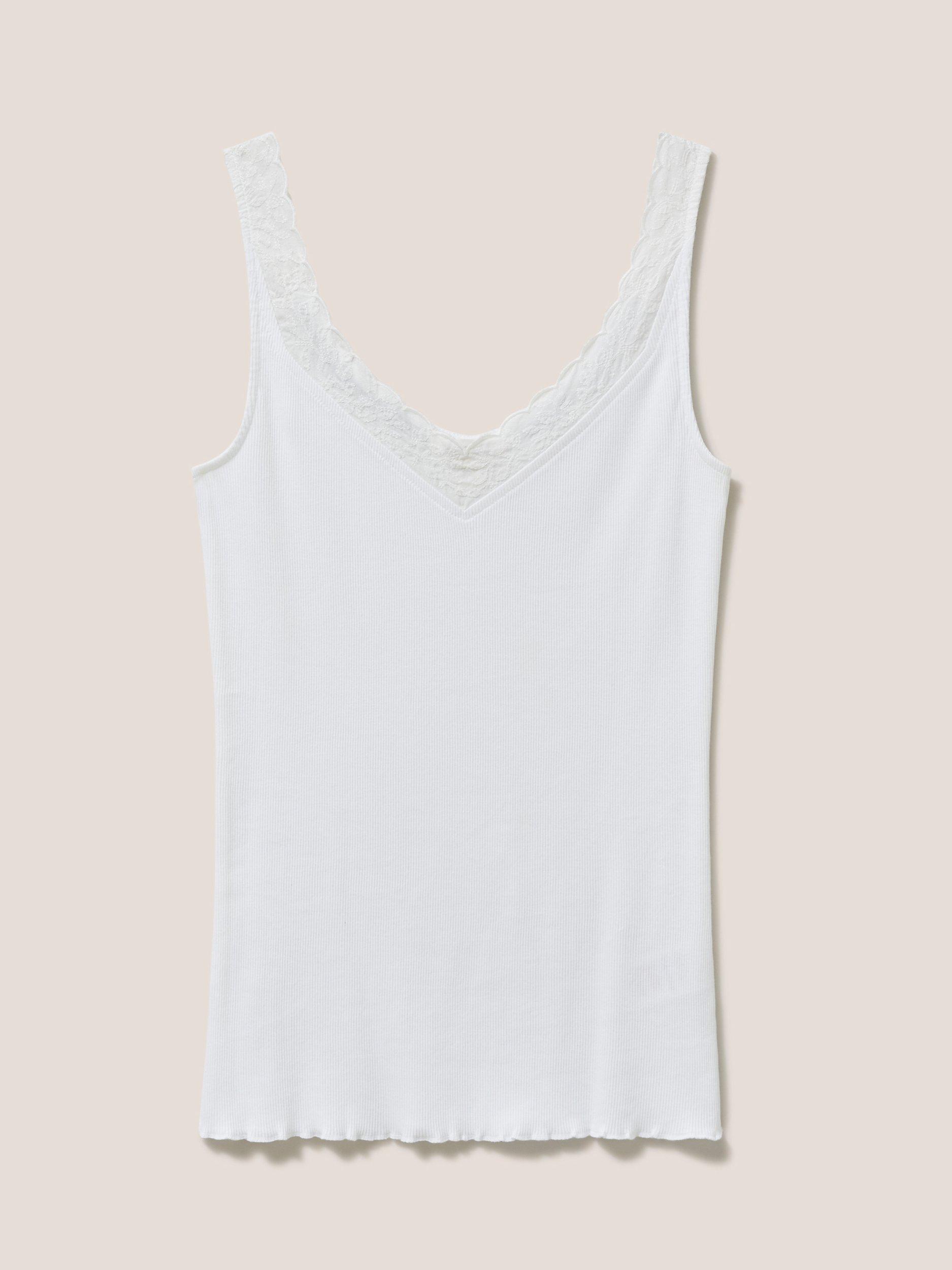 Product image 4 of 6, which shows White Stuff Sea Breeze Vest Top, Bril White, 6