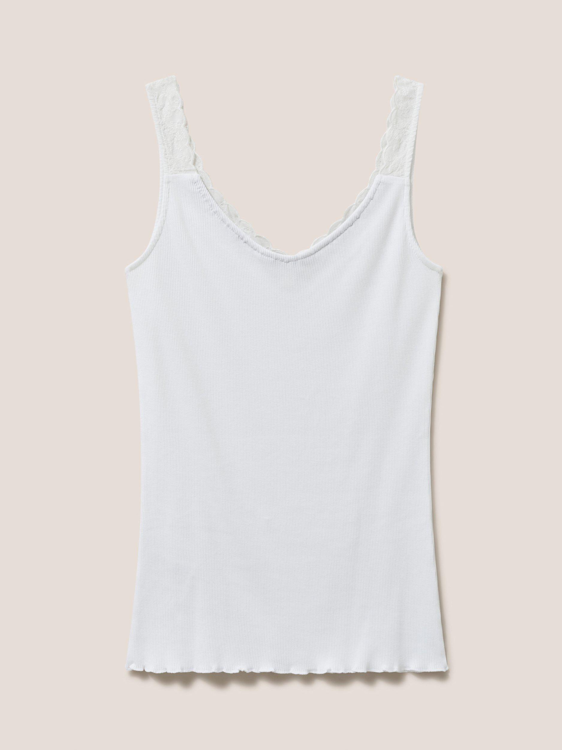 Product image 6 of 6, which shows White Stuff Sea Breeze Vest Top, Bril White, 6