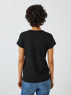 rag & bone The Slub Pima Cotton T-Shirt, Black - view 2, Black
