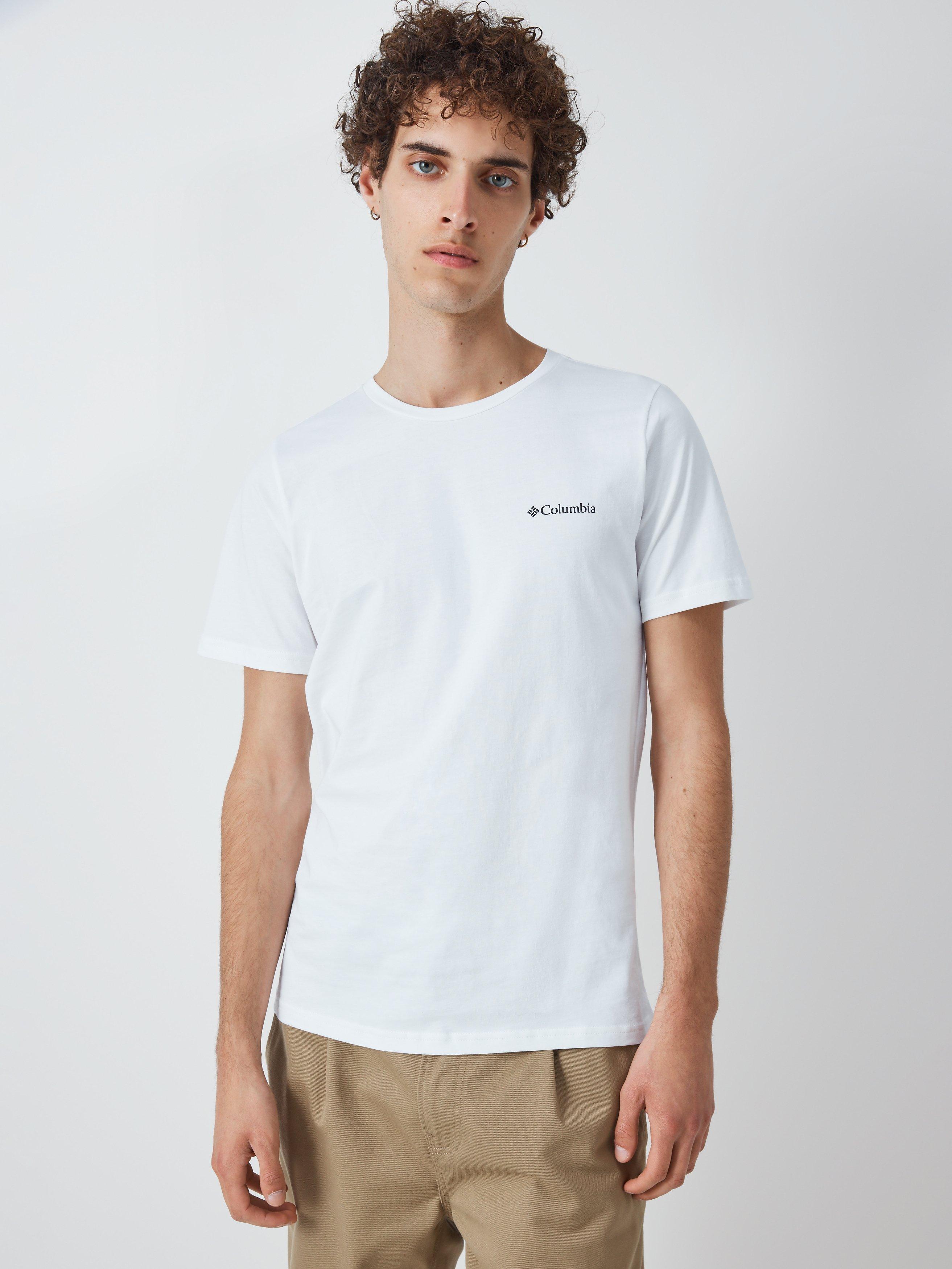 Columbia Rapid Ridge Back Graphic II T-Shirt, White, Campsite, XL