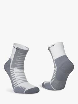 Hilly Active Ankle Running Socks - view 2, White/Grey