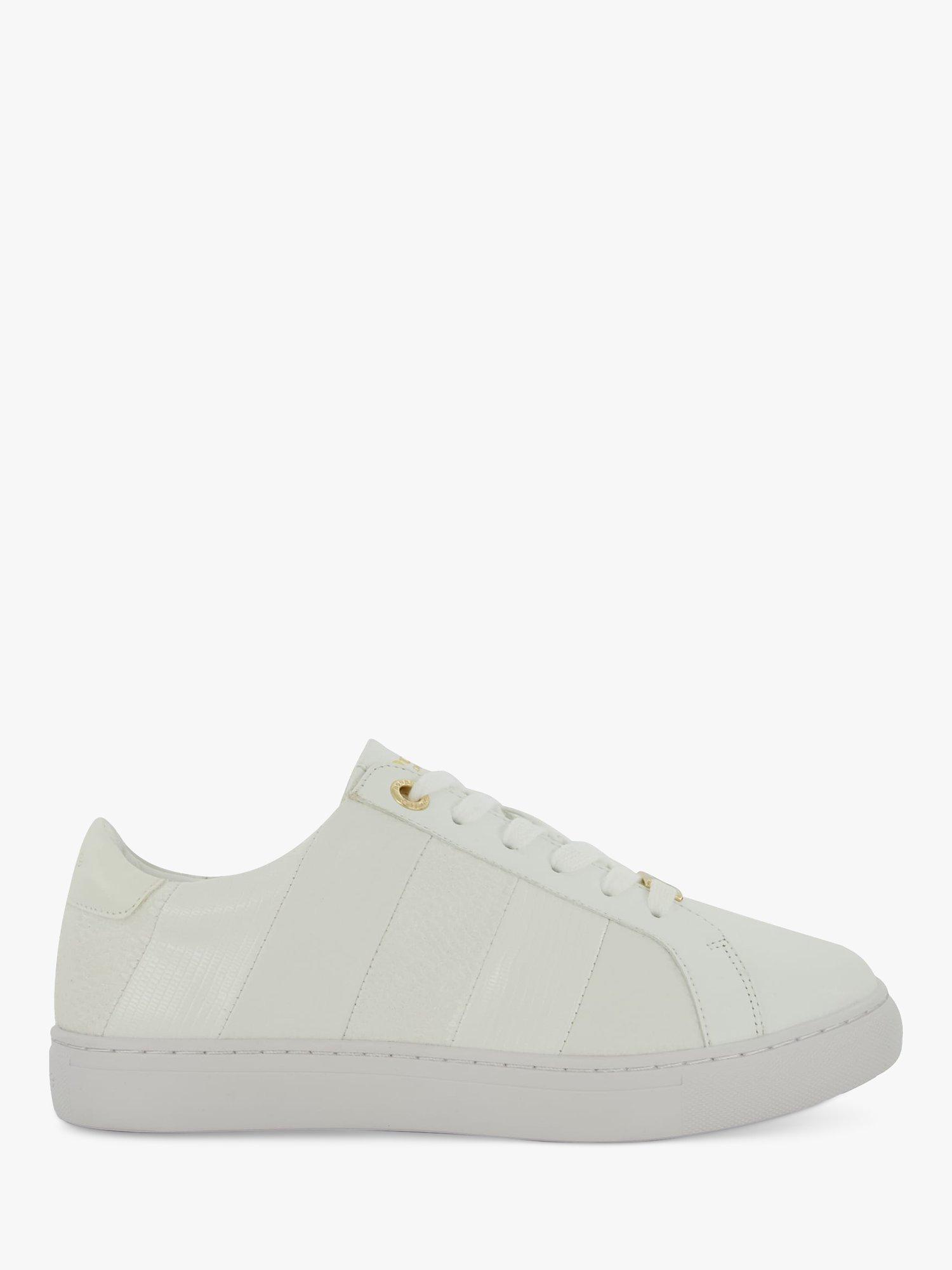 Dune Wide Fit Everleigh Trainers, White